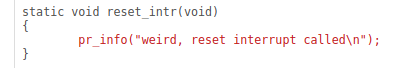 PC values associated to the line are not exexuted and these PC values are in functions that are not executed either