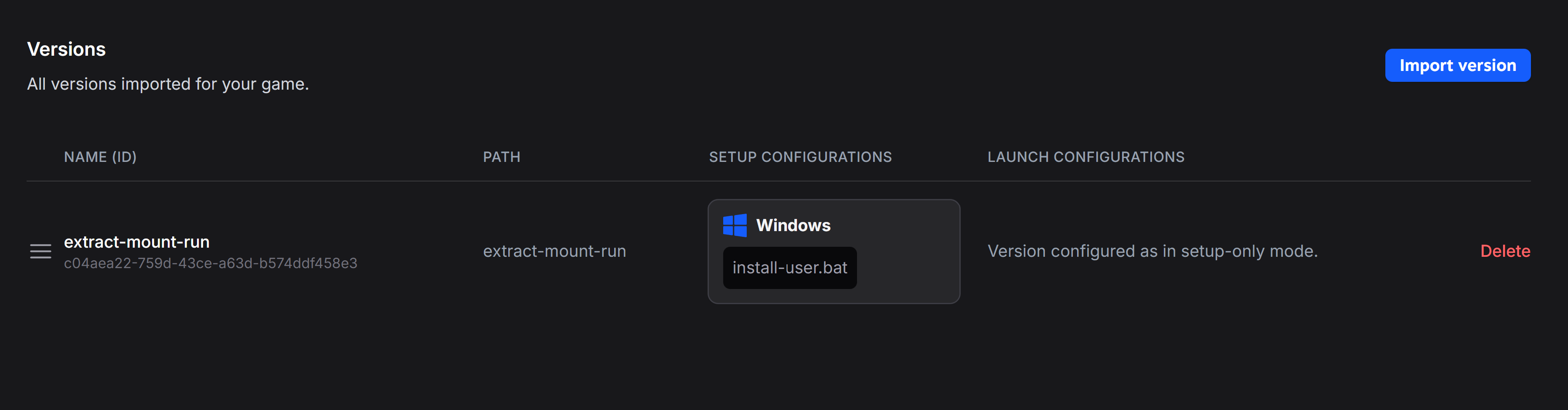 Screenshot of the Script Added